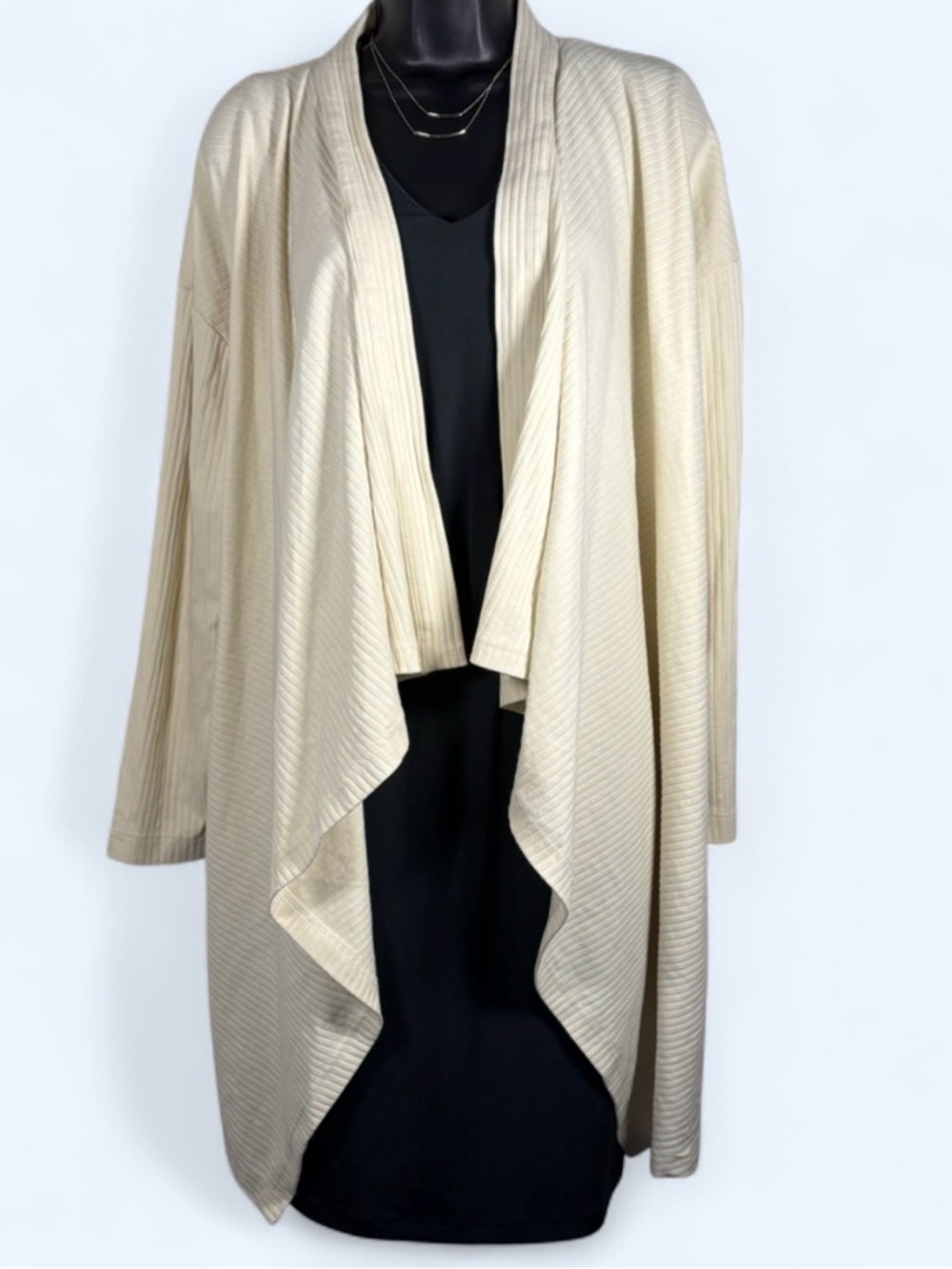 Banana Republic NWT Drape Front Cardigan Cream Small